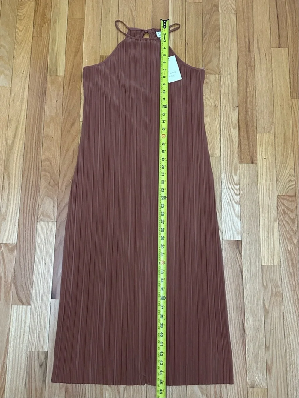 a new day Rust Pleated Halter Maxi Dress - Picture 7 of 8